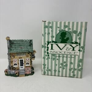 Ivy and Innocence Stitches in Time Quilt Shop with Original Box Cottage Decor